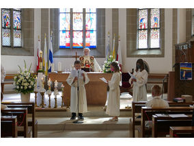 Dankgottesdienst der Kommunionkinder (Foto: Karl-Franz Thiede)